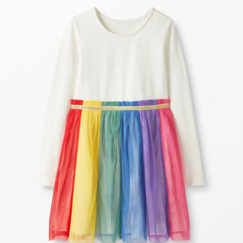 Hanna Andersson Rainbow Tule Dress